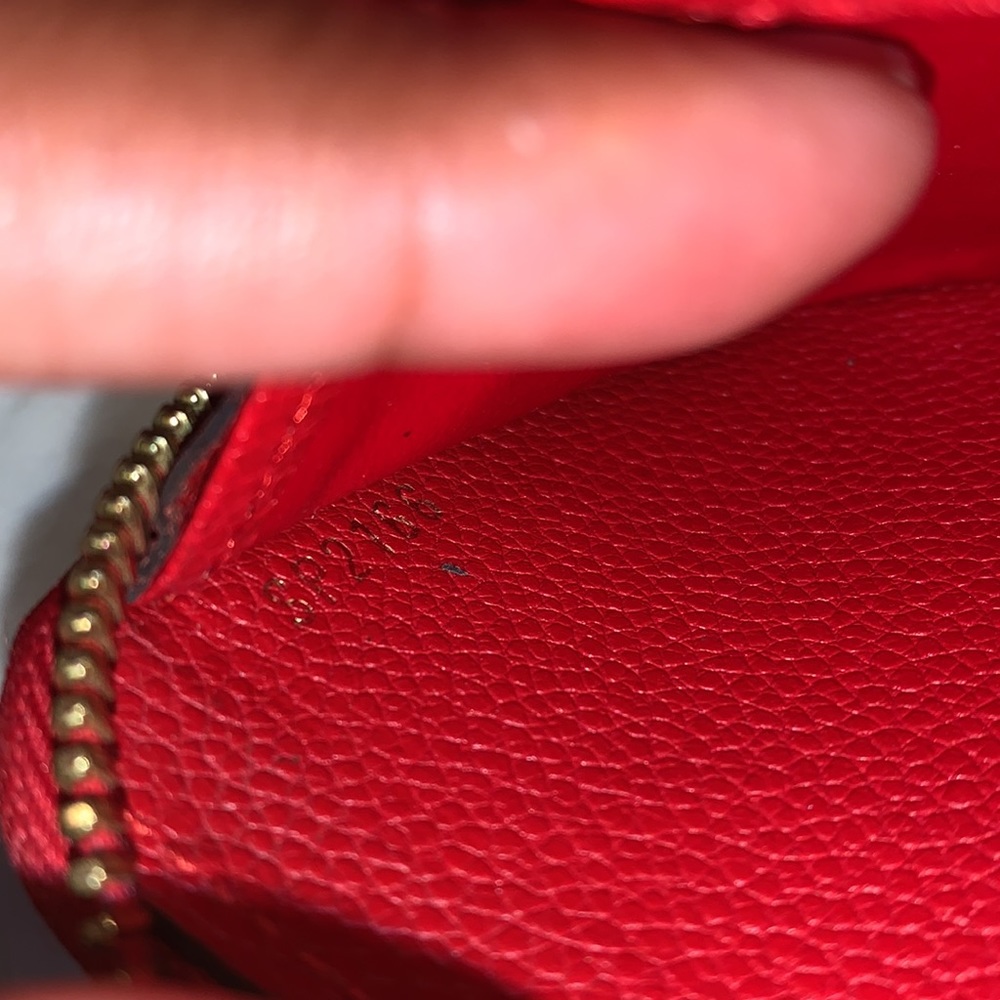 Louis Vuitton Red Empreinte Leather Zip Wallet - Picture 16 of 16